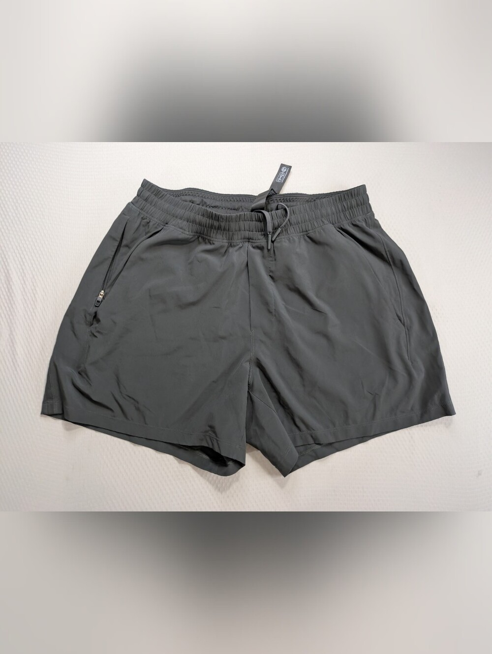 Lululemon Pace Breaker Lined 5" Mens Shorts Large Charcoal Grey Athletic Gym